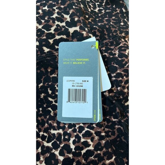 Lysse HSN Brown/ Black Animal Print Legging Size Medium New with Tags - Picture 8 of 11
